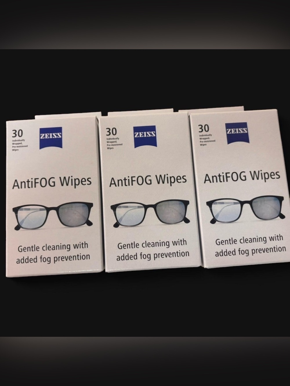 AntiFOG Wipes - Clear (30 Count)